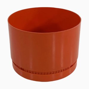 Vaso Prisma arancione di Gianni Celada per Programma-Vastill, anni '70