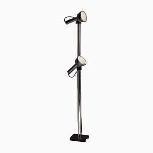 Chromed Metal Floor Lamp