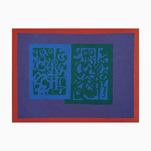 Carla Accardi, Abstract Composition, Lithograph, 1970s