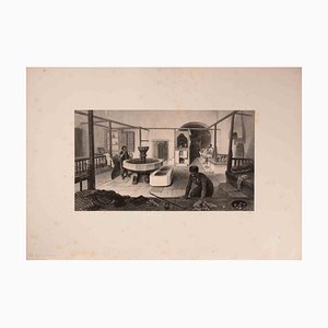 Auguste Raffet, Bain Tatar, litografia, 1840