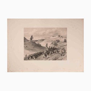 Auguste Raffet, Vue de Tchornaya près de Bakhchysarai, Litografia, 1840
