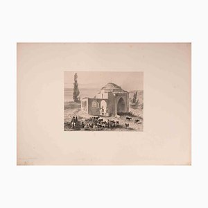 Auguste Raffet, Tombeau à Merdach, Litografia, 1838