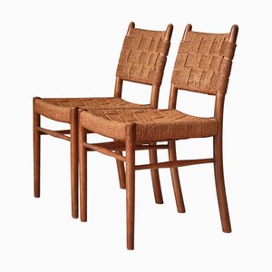 Sedie nr. 1572 in faggio di Karl Scrøder per Fritz Hansen, anni '30, set di 2