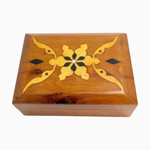 Scatola Thuya in legno intarsiato, Marocco, 1960