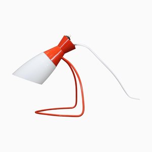Lampada da tavolo vintage rossa di Josef Hurka per Napako, anni '60