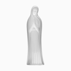 Virgin Mary in Crystal from Lalique, France, 1970s