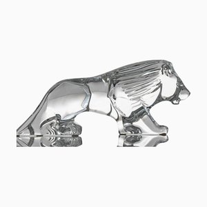 Crystal Lion from Baccarat, France, 1990s