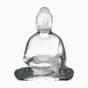 Large Crystal Buddha from Baccarat, France, 1990s
