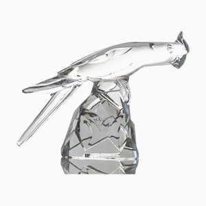 Crystal Cockatoo Okimono from Baccarat, France, 1990