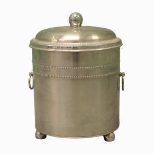 Art Deco Chrome Coal Bucket, 1930s