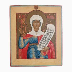 Antica icona ortodossa di Santa Paraskeva, XIX secolo