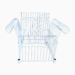 Postmodern Wire Armchairs, Set of 2