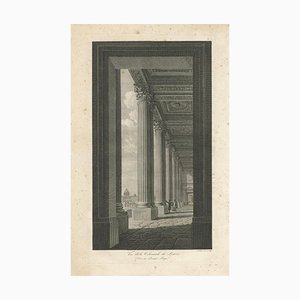 Baltard, Vue de la Colonnade du Louvre, Gravure, 1800