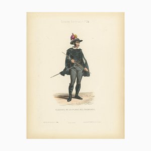 After J. E. Dura, Alguacil of the Bullring, Hand-Colored Lithograph, 1845