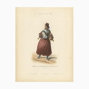 After Blanchard, Woman from Valladolid, Espagne & Portugal No.26, 1845, Print