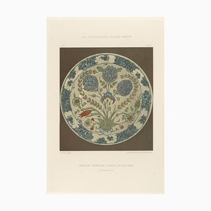 Julius Lessing, Turkish Faience Plate with Tulip and Artichoke Motif, 1890, Paper