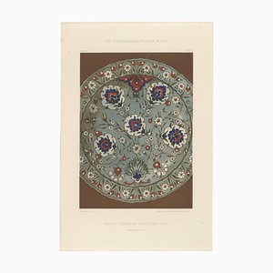 Secondo Max Koch, Piatto mediorientale Faience con motivo a garofano, 1890, Stampa
