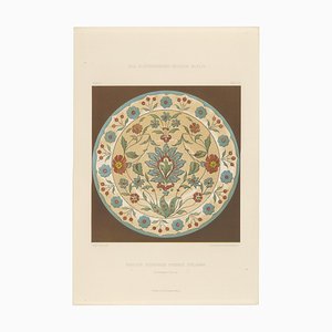 Julius Lessing, Piatto in maiolica turca con medaglione floreale, 1890, Carta