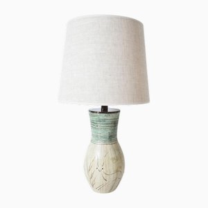 Lampada in ceramica con motivo Spring Bocks, anni '50