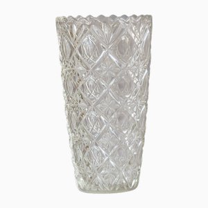 Große Vintage Glasvase, 1970er