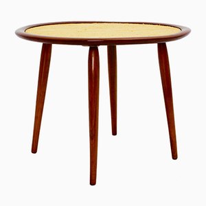 Mesa de centro austriaca Mid-Century de madera de cerezo de Max Kment