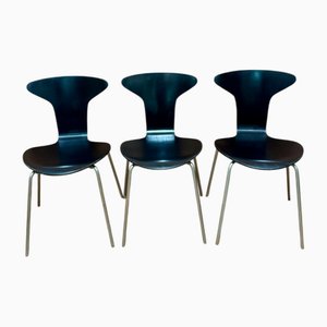 3105 Mosquito Stühle von Arne Jacobsen, 1950, 3er Set