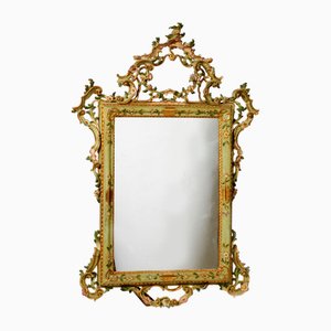 Early 20th Century Venetian Mirror in Carved and Lacquered Wood