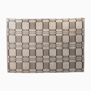 Large Chequered Swedish Kilim, 1960s