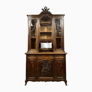 Antique Louis XV Style Oak Bookcase, 1880