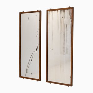 Vintage Oak Framed Mirrors, 1950