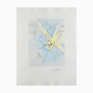 Salvador Dali, A Shattering Entrance Upon the American Stage, 1973, Kaltnadelradierung mit Schablone