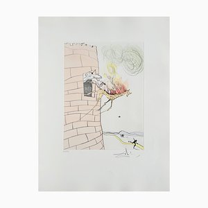 Salvador Dali, The Great Inquisitor Expels the Saviour, 1973, Drypoint Etching with Stencil