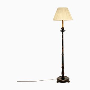 Antique Chinoiserie Lacquered Floor Lamp, 1920s