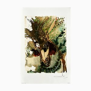 Salvador Dali, Bucéphale, 1983, Lithographie
