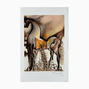 Salvador Dali, Cheval de Troie, 1983, Lithograph