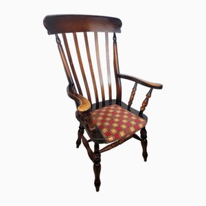 Fauteuil Windsor Victorien en Orme et Hêtre, 1890