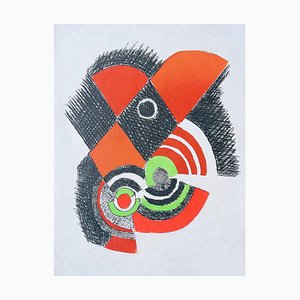 Sonia Delaunay, Juste Present, 1961, Litografia