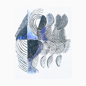 Sonia Delaunay, Juste Présent, 1961, Lithographie