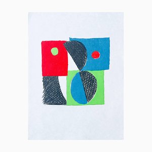 Sonia Delaunay, Juste Present, 1961, Litografia