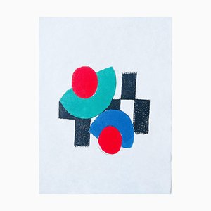 Sonia Delaunay, Juste Présent, 1961, Lithograph