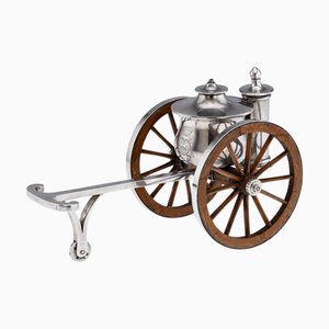 Briquet de Table Novelty Ancien 19ème Siècle en Argent de E H. Stockwell, 1870