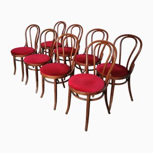 Vintage Bistrostühle aus Bugholz, 1970er, 8er Set