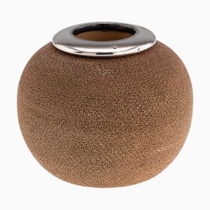 Attaccapanni antico in ceramica con montaggio in argento del XX secolo di Royal Doulton