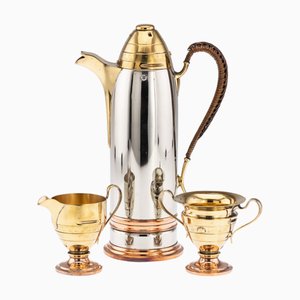 Servizio da caffè americano antico del XX secolo attribuito a Gorham, inizio XX secolo, set di 3