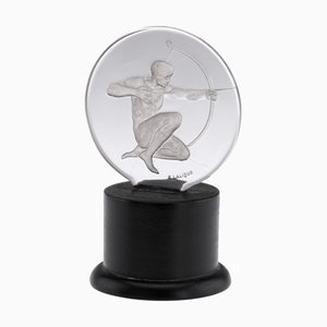 Antikes französisches Bogenschützen-Auto-Maskottchen von René Lalique, 1926