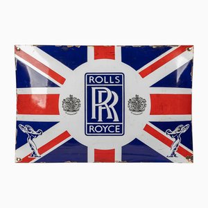 Enamel Rolls Royce Union Jack Sign