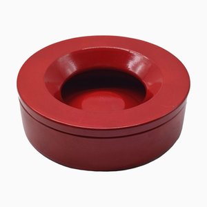 Vintage Italian Barbados Red Ashtray by Angelo Mangiarotti for Danese, 1960s