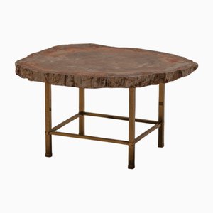 Petrified Wood Coffee Table, 1970s