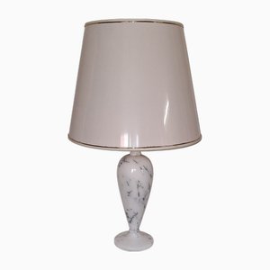 Vintage Tischlampe mit weißem Marmorfuß von Denz, 1970er