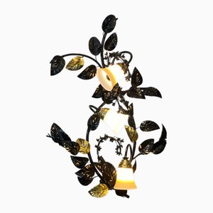 Applique Murale Bells Noire et Dorée par Hans Kögl, 1950s